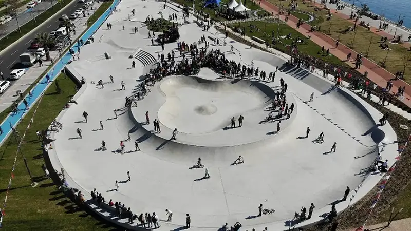 پارک اسکیت ازمیر از نمای بالا